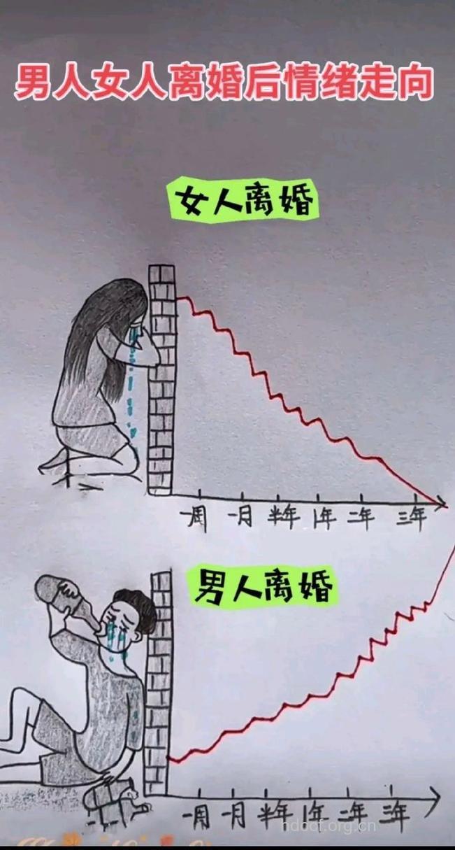 离婚后男女的五种关系