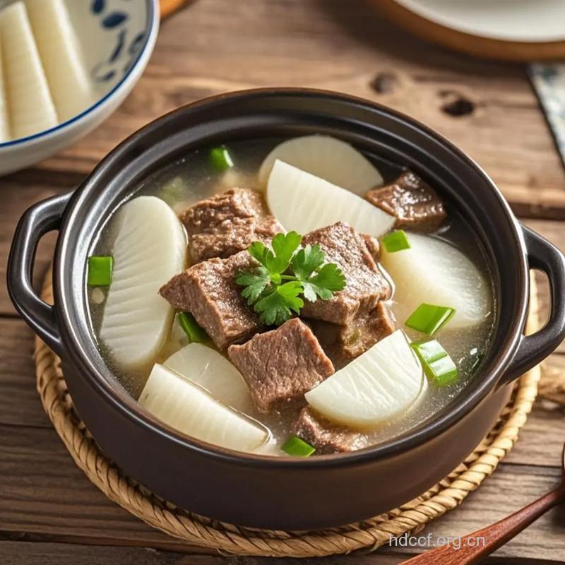 男人健脾养气食谱：萝卜炖牛肉的做法