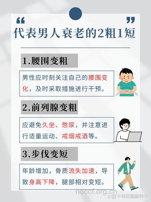 男人衰老有8个信号 如何做好抗衰老