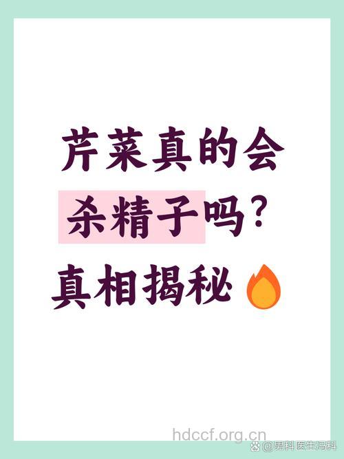芹菜是否会影响精子质量