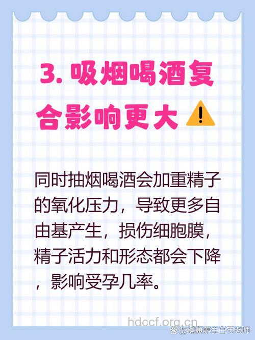 吸烟和酗酒对男性精子危害
