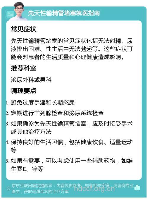 输精管堵塞的症状有哪些？