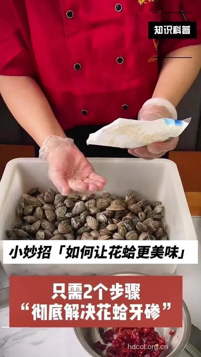 3招教你巧洗花蛤