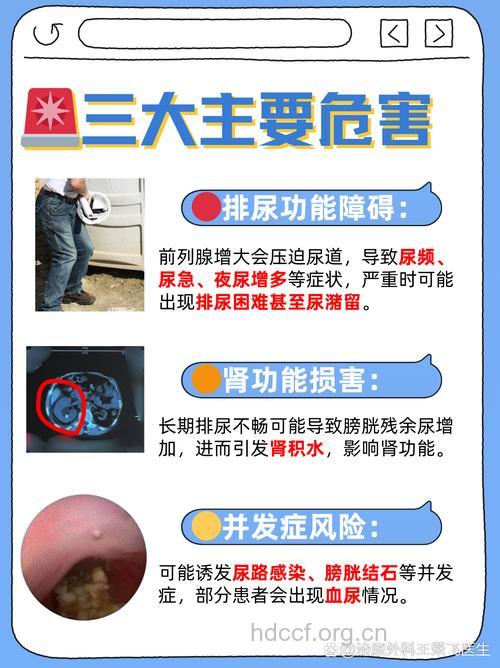 前列腺增生会导致哪些危害