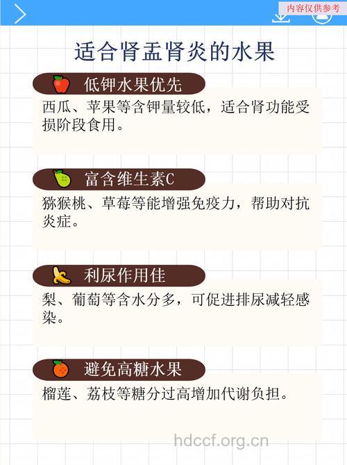 肾盂肾炎该吃什么水果