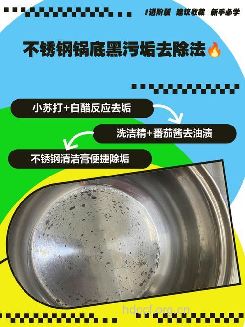 不锈钢锅烧黑了怎么办