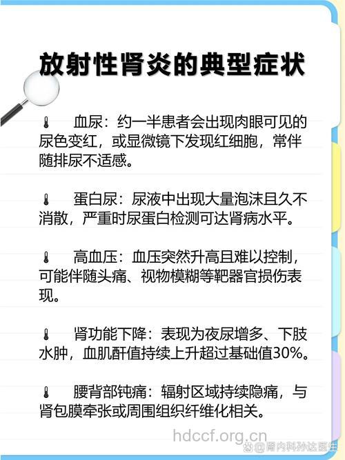 放射性肾炎的症状有哪些