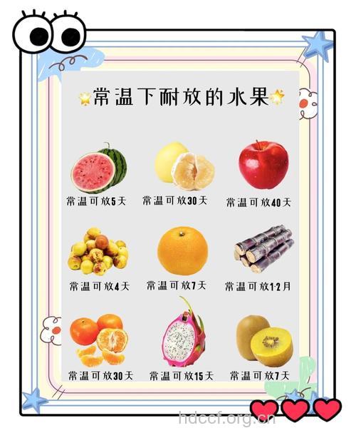 贮藏水果的小常识