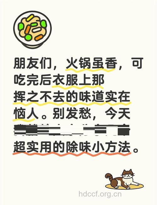 如何去除衣服上的火锅味