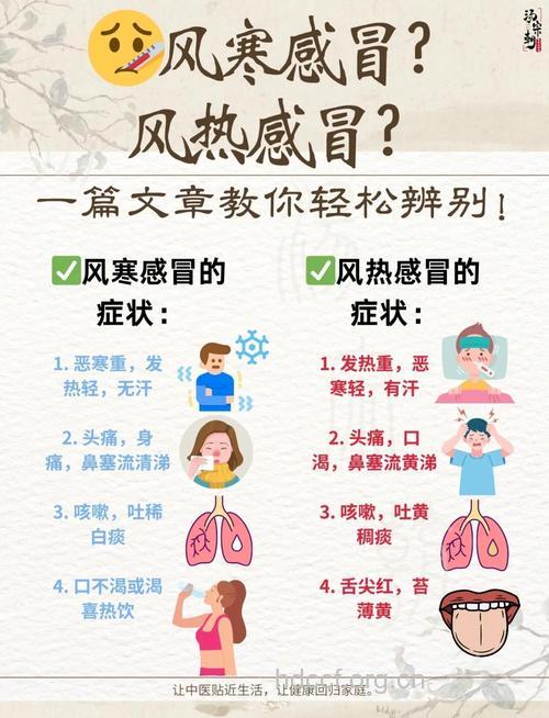 怎么区分风寒感冒和风热感冒