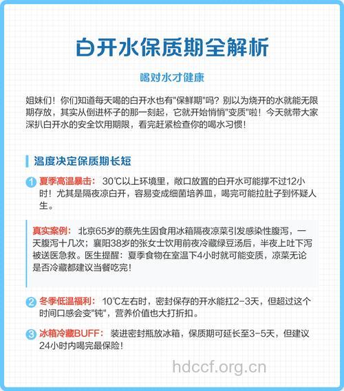 白开水也有保质期你知道吗