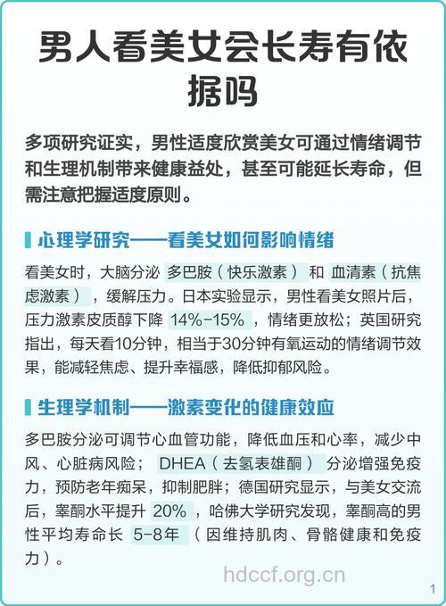喜欢看美女的男人更长寿?