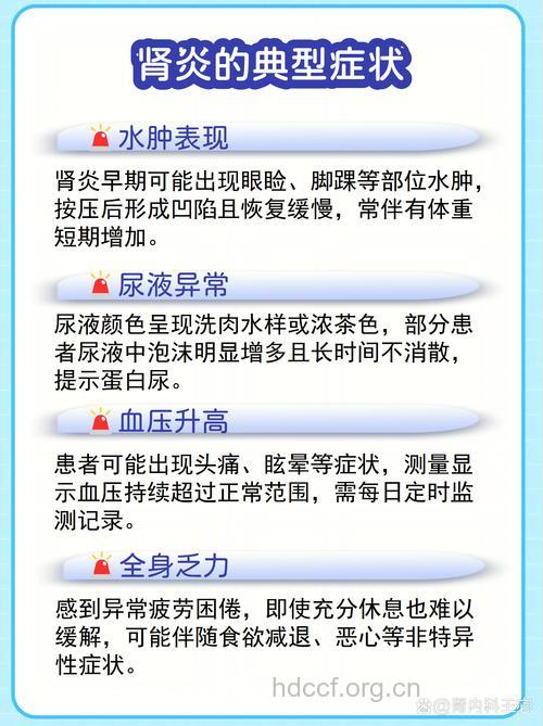 肾炎的早期症状都有哪些呢