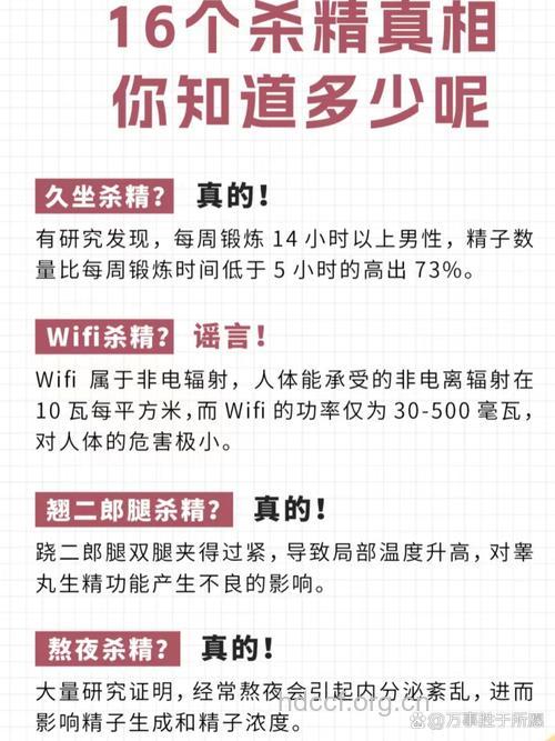 WiFi杀精 真的假的