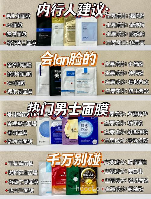 男人敷面膜也有讲究 面膜类型不同各有侧重点