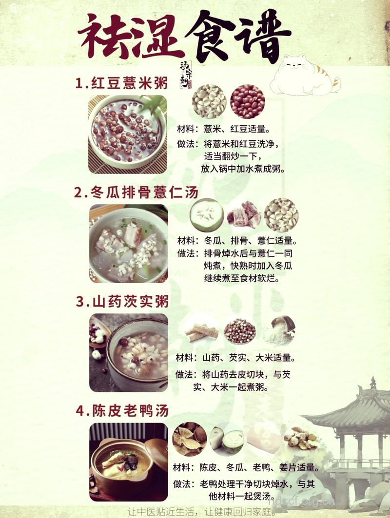孕妇祛湿健脾 安利这五种食谱