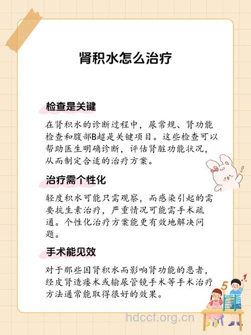 肾积水的治疗方法包括哪些