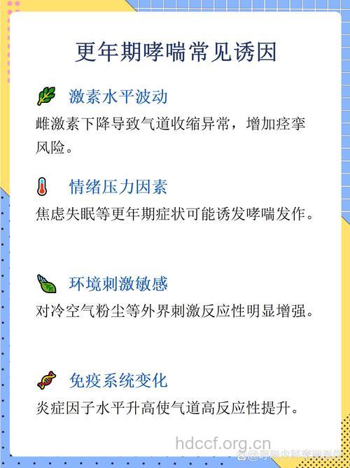 更年期的女性为什么更易患哮喘