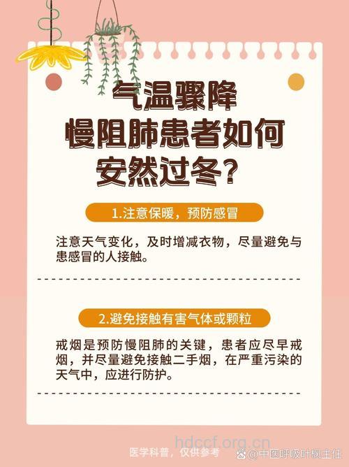 天冷进入慢阻肺高发期