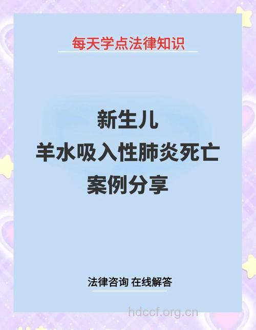 新生儿羊水吸入性肺炎算医疗事故？