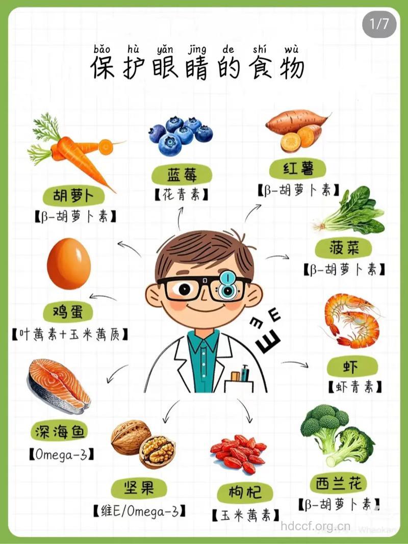 保护儿童视力的食物