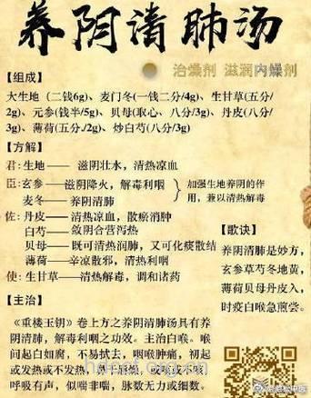 肺癌治疗偏方扶正养阴方