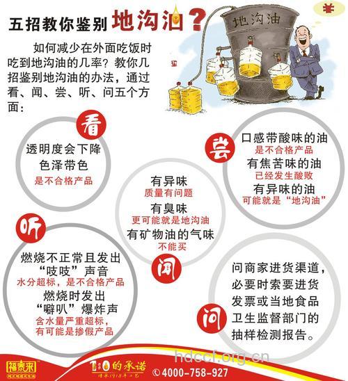 经常下馆子 教你5招辨别地沟油