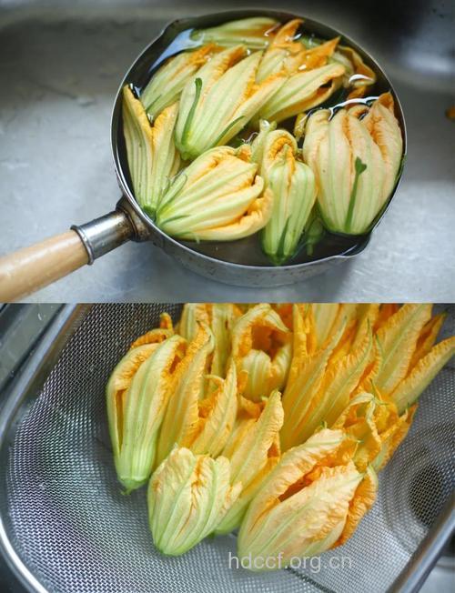 酥炸南瓜花的做法大全
