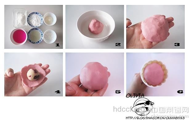 栗蓉蔓越莓冰皮月饼的做法