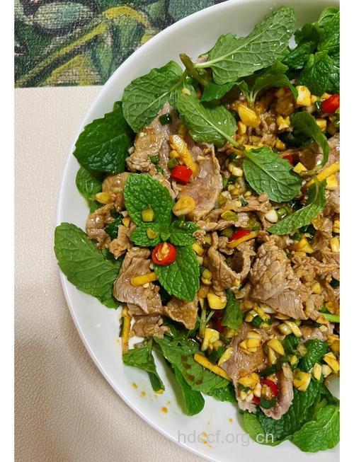 夏季开胃菜 薄荷牛肉的做法大全