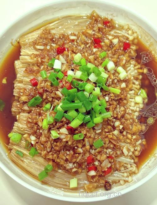 夏天凉拌菜 凉拌金针菇的做法