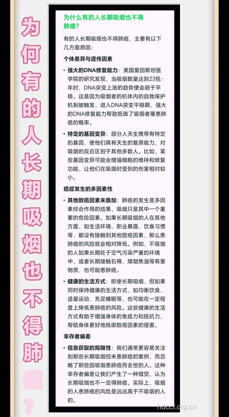 为何有的人从不吸烟也会患上肺癌?