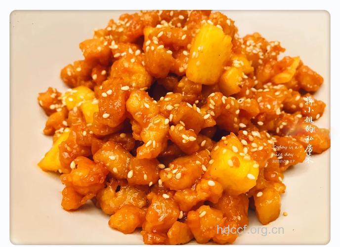 菠萝鸡丁的做法大全