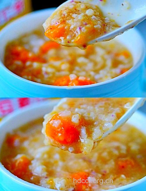 孕期补钙食谱之麻仁地瓜粥