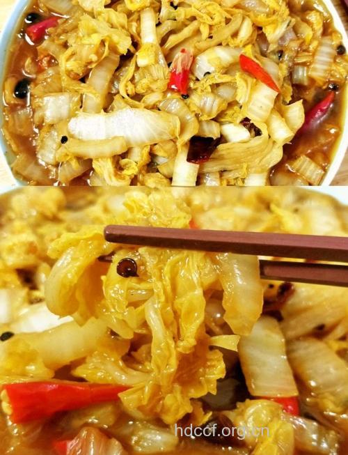 酸辣白菜帮的做法大全
