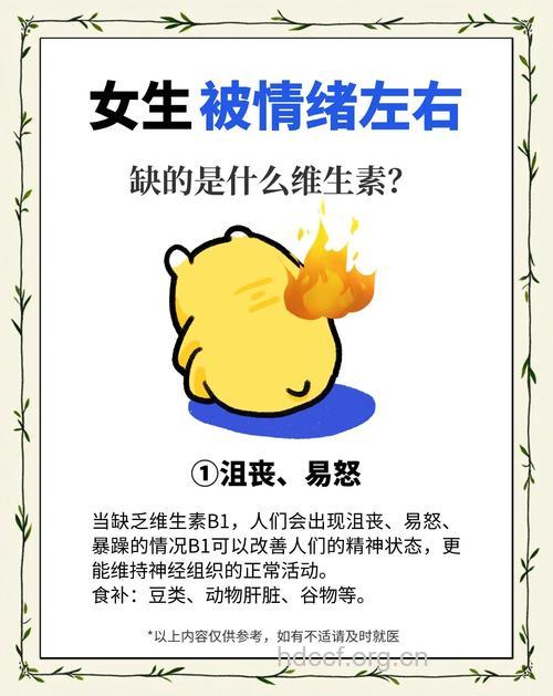 脾气不好 可能是缺少这些营养