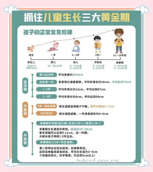 孩子长个3个黄金时期 爸妈别错过了