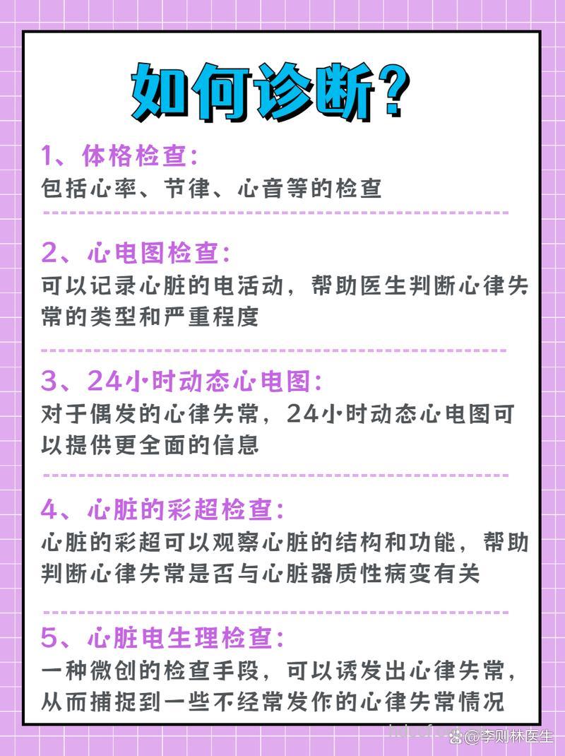心律失常的诊断方法