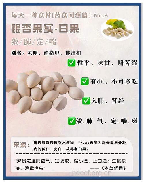 白果的营养价值