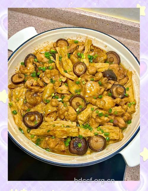 鸡肉香菇炒豆腐