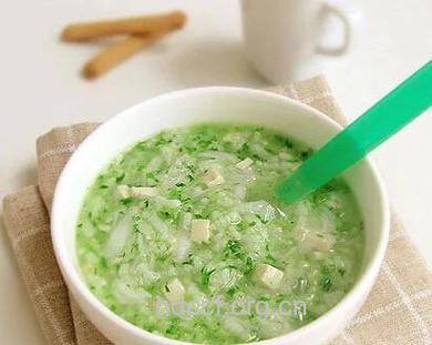 虾仁豆腐豌豆泥粥