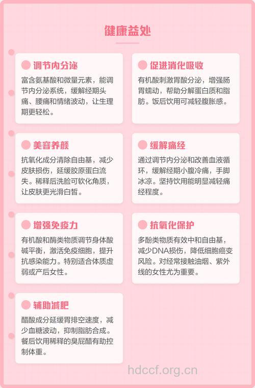 醋对女性健康有什么益处