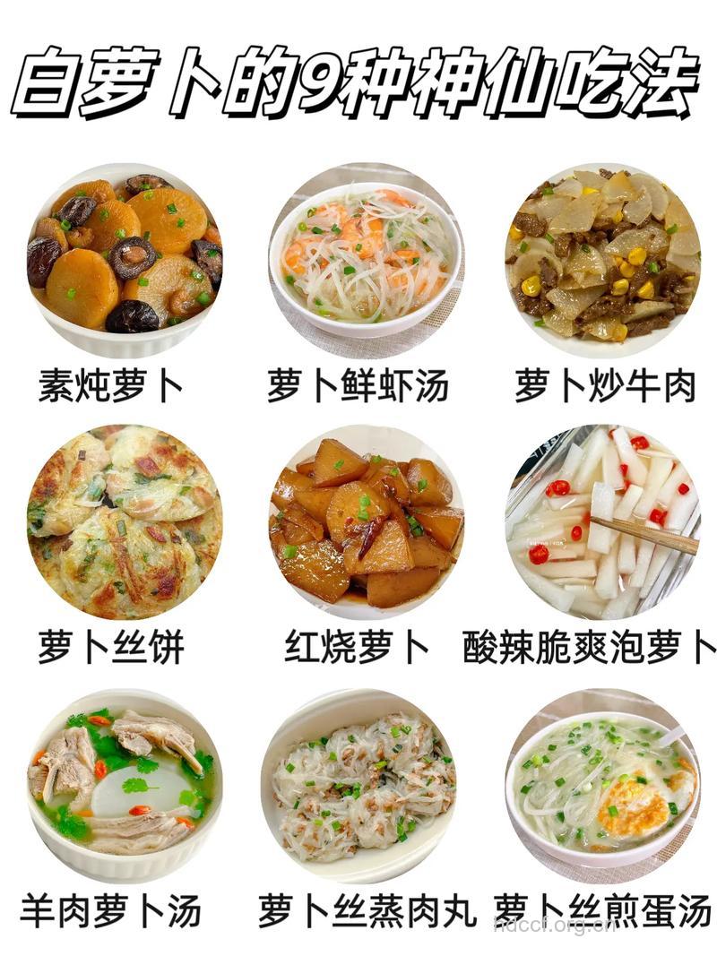 白萝卜的做法大全