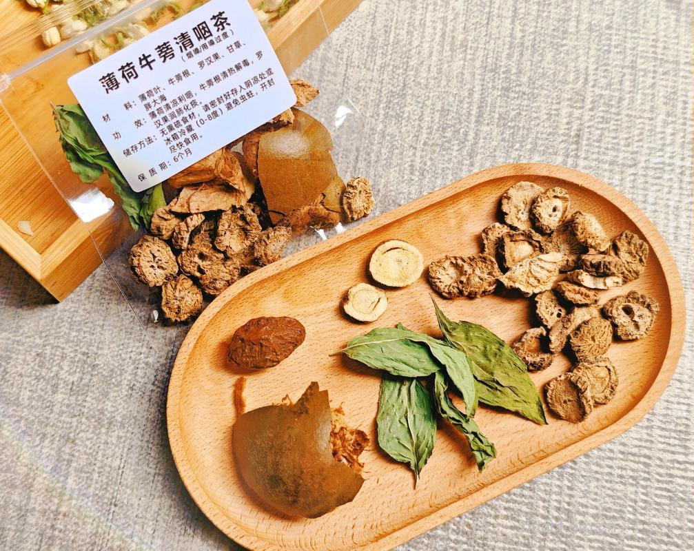 两款治疗咽喉肿痛的中药茶饮