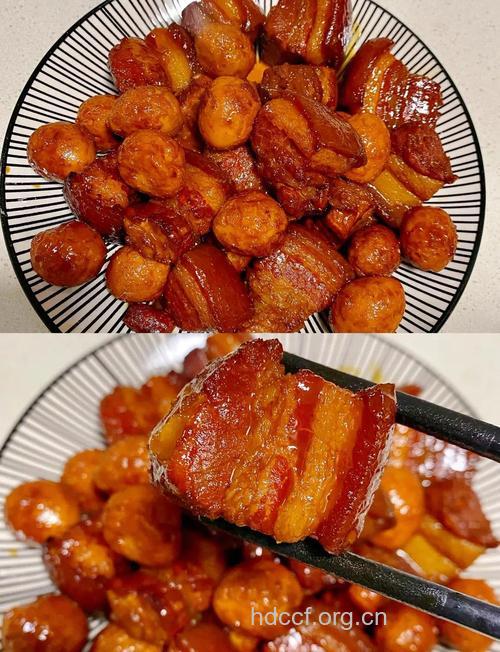 虎皮蛋焖红烧肉的做法