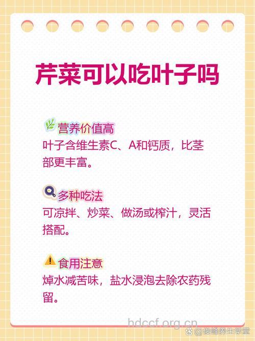 芹菜叶营养价值远比茎高