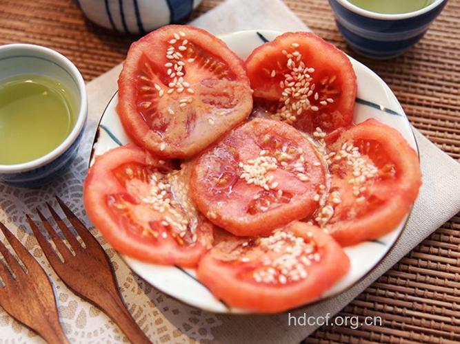 菜谱大全之麻酱拌西红柿