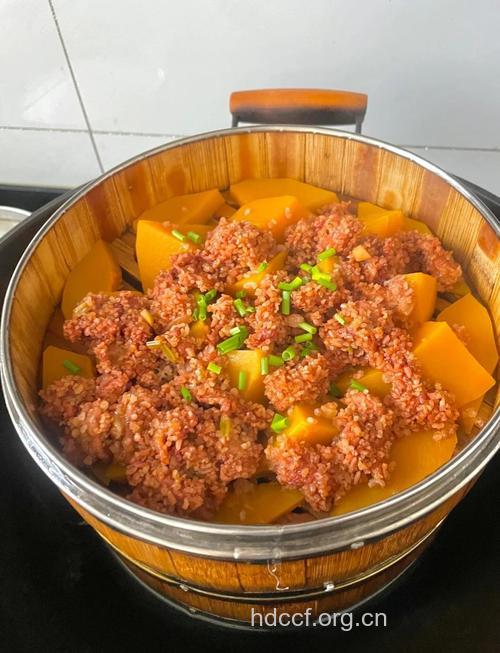 菜谱大全之粉蒸南瓜