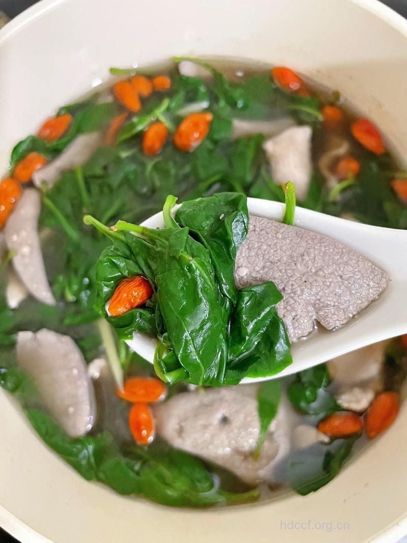 养肝护肝食谱之猪肝枸杞子汤的做法