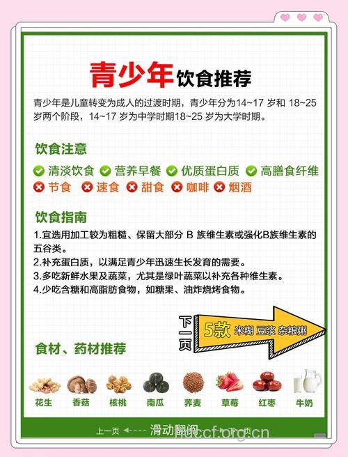 青春期发育要注意营养均衡